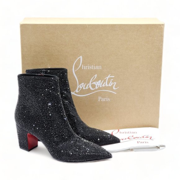 Christian Louboutin Aiglissima 80 Leather Ankle Boots - Picture 2 of 10